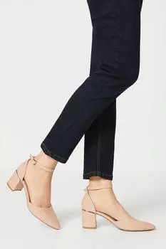 Devonna Туфли-лодочки с острым открытым каблуком на среднем каблуке Wallis, обнаженная