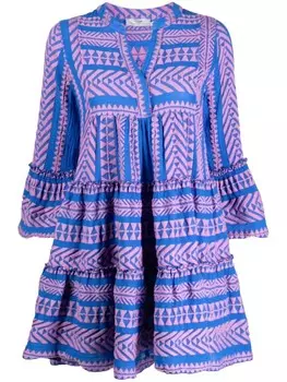 Devotion платье Ella с рукавами колокол, синий