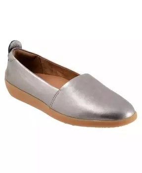 Дева Туфли на плоской подошве SoftWalk, серебро