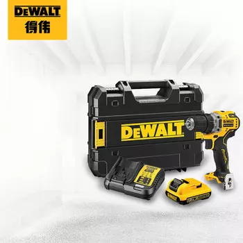 DEWALT 12 В легкая мини-ручная дрель с высоким крутящим моментом и беспроводной зарядкой, литиевая электрическая отвертка DCD701MD1E