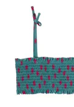 Девичье бикини с принтом и рубашкой Gocco, бирюзовый