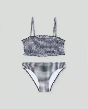 Девичье бикини в клетку Kids El Corte Ingls, чёрный