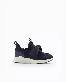 Девичьи синие кроссовки со шнурками Zippy, темно-синий