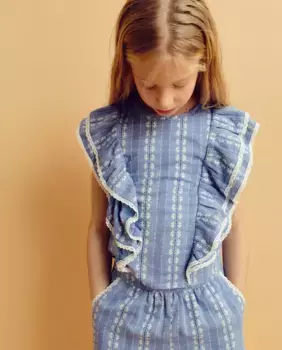 Девичья блузка Coconut El Corte Ingls, серый