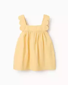 Девичья блузка из 100% хлопка с квадратным вырезом Zippy, жёлтый