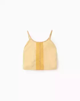 Девичья блузка с бисером Zippy, жёлтый