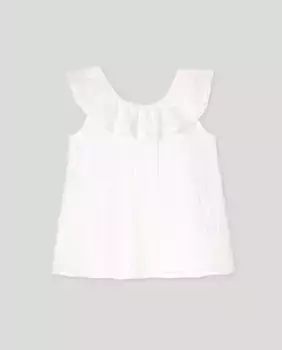 Девичья фантазийная блузка Coconut El Corte Ingls, белый