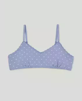 Девичий бюстгальтер с пеной Cotton Juice, синий