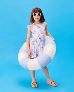 Девичий короткий комбинезон с V-образной спиной Kids El Corte Ingls, красный