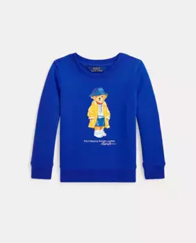 Девичий свитшот без капюшона с Polo Bear Polo Ralph Lauren, синий