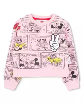 Девичий свитшот из розового хлопка Marc Jacobs, цвет Rosa