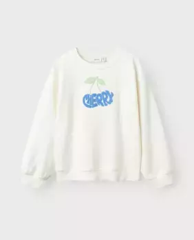 Девичий свитшот name it, белый