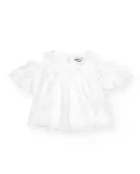 Девичий топ с широкими рукавами и открытыми плечами Tuc tuc, белый