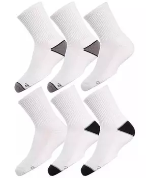 Девочки 3 пары унисекс Crew спортивные носки MeMoi, белый