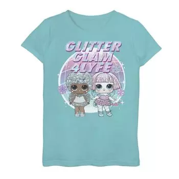 Девочки 7-16 Л.О.Л. Сюрприз! Футболка с рисунком Glitter Glam 4 Lyfe Licensed Character