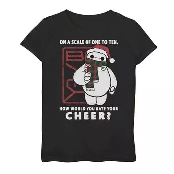 Девочки 7–16 лет Disney's Big Hero 6 Baymax Оцените свою футболку Cheer Licensed Character