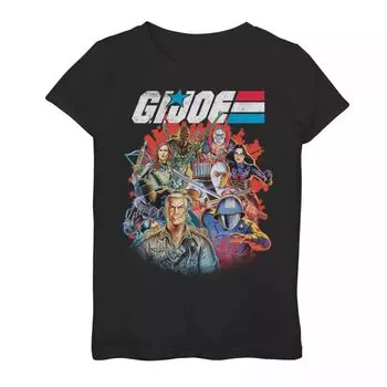 Девочки 7-16 лет Футболка с графическим плакатом Joe Retro Group Licensed Character