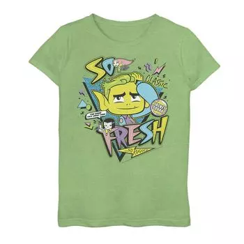 Девочки 7–16 лет из комиксов DC «Юные титаны, вперед!» Футболка Beast Boy So Fresh So Rugged Licensed Character