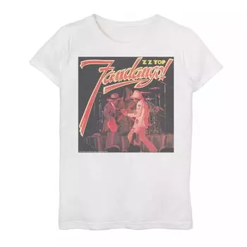 Девочки 7-16 лет ZZ Топ Фанданго! Футболка с обложкой альбома Licensed Character