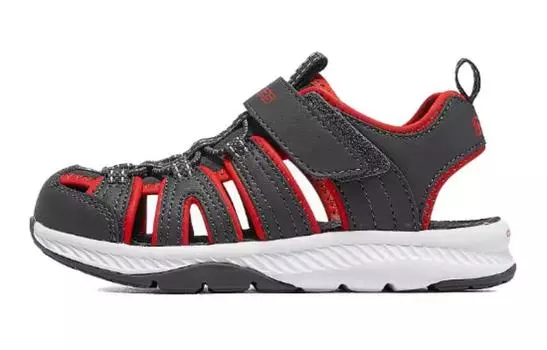 Девочки Детские Сандалии Детские Серые/Красные Skechers, серый/красный