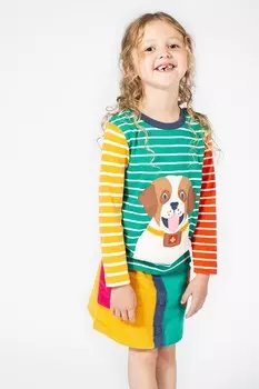 Девочки юбка хаотч Frugi, синий
