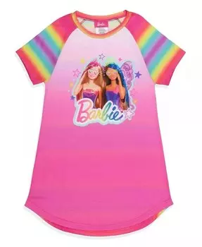 Девушки Куклы Волшебные Феи Персонажи Звезды Пижама Ночная Рубашка Barbie, розовый