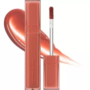 Dewyful Water Tint Блеск для губ Стойкий оттенок для губ Увлажняющий натуральный блеск Mlbb 0,18 жидких унций — Соленый персик, Rom&Nd