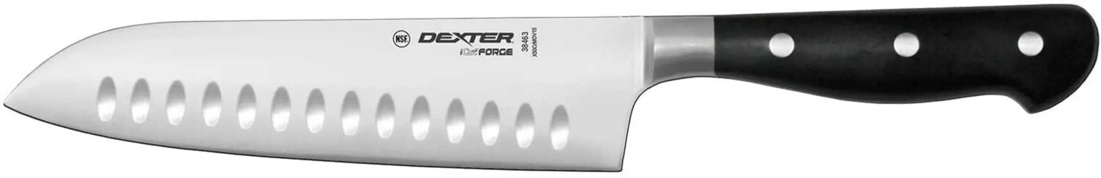 Dexter-Russell 38463 iCut Forge 7-дюймовый кованый нож Сантоку с двойной кромкой