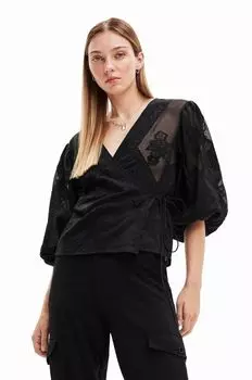 Дезигуаль блузка Desigual, черный