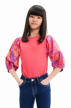 Дезигуаль футболка Desigual, розовый