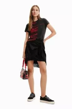 Дезигуальная юбка Desigual, черный