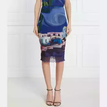 Дезигуальная юбка. х месье Кристиан Лакруа Desigual, синий