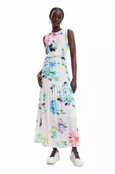Дезигуальное платье Desigual, бежевый