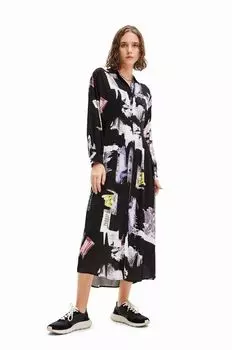 Дезигуальное платье Desigual, черный