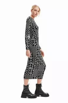 Дезигуальное платье Desigual, черный