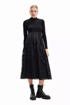 Дезигуальное платье Desigual, черный