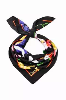 Дезигуальный шарф Desigual, черный