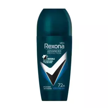Дезодорант advanced protection invisible ice desodorante roll on men Rexona, объем 50 мл