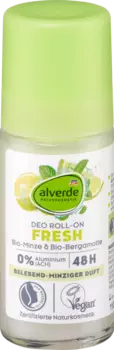Дезодорант alverde NATURKOSMETIK Deo Roll-On Fresh Minze Bergamotte, 50 ml