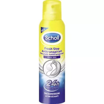 Дезодорант-антиперспирант для ног Fresh Step Scholl, 150 ml