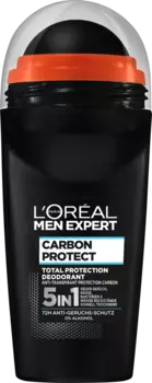 Дезодорант-антиперспирант шариковый Carbon Protect 5 в 1 50 мл L'Oreal