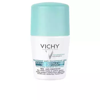 Дезодорант Deo traitement anti-transpirant antimanchas blancas 48h roll-on Vichy Laboratoires, 50 мл.