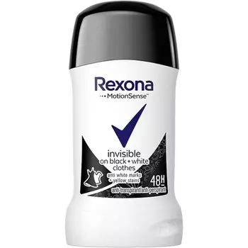 Дезодорант-карандаш Invisible Black & White Diamond 40 мл, Rexona