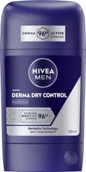 Дезодорант NIVEA MEN Derma Dry Control Maximum Anti-Transpirant Stick