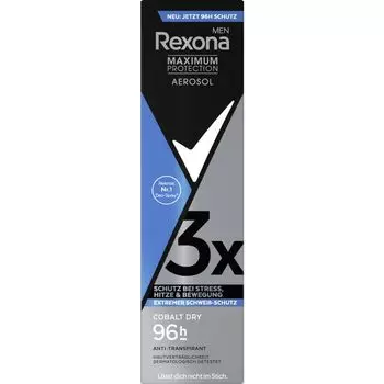 Дезодорант-спрей-антиперспирант «Максимальная защита» Cobalt Dry Rexona, 150 ml