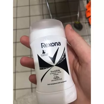 Дезодорант-стик для женщин 50 мл, невидимый, черно-белый Rexona
