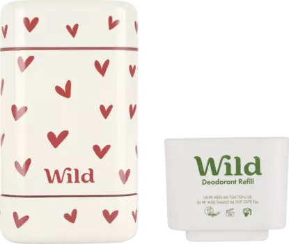 Дезодорант Wild Deo Starterpaket: Behlter Loveheart & Pink Grapefruit & Lime Refill Deo
