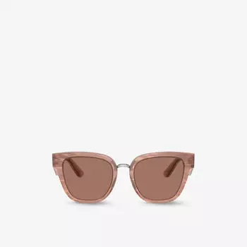 DG4437 солнцезащитные очки из ацетата в оправе-бабочке Dolce & Gabbana, розовый