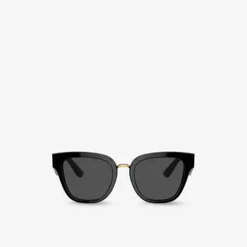 Dg4437 солнцезащитные очки из ацетата в оправе-бабочке Dolce & Gabbana, черный