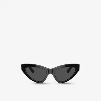 Dg4439 солнцезащитные очки из ацетата в кошачьей оправе Dolce & Gabbana, черный
